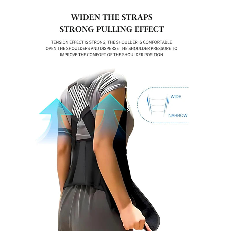 Breathable Back Posture Corrector – Adjustable Support Belt