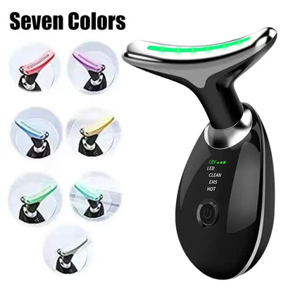 EMS Neck & Face Lifting Massager – Skin Tightening, LED Photon Therapy, Anti-Wrinkle, Double Chin Remover