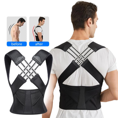 Breathable Back Posture Corrector – Adjustable Support Belt