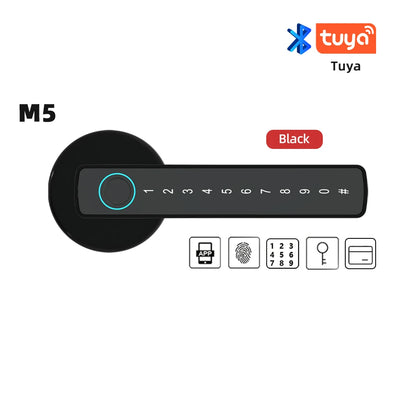Tuya Smart Fingerprint Digital Door Lock with Multiple Unlocking Options