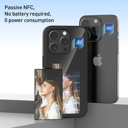 Smart NFC E-Ink Phone Case – Customizable Display, Shockproof Soft Shell for iPhone 15 Plus/14 Plus/13 Pro Max