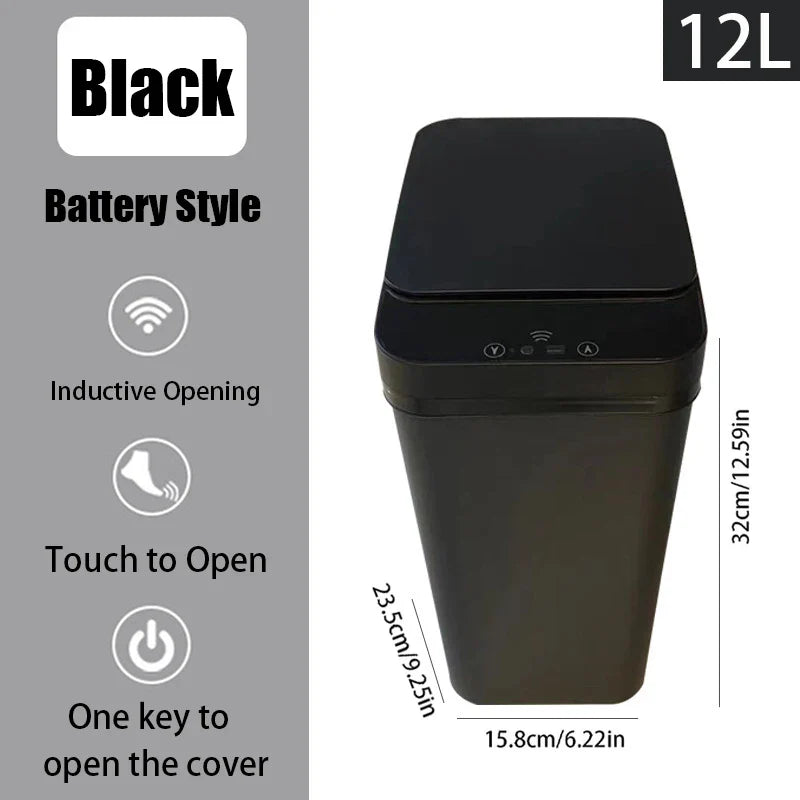 Automatic Kitchen Trash Can for Office,Living Room,Bedroom