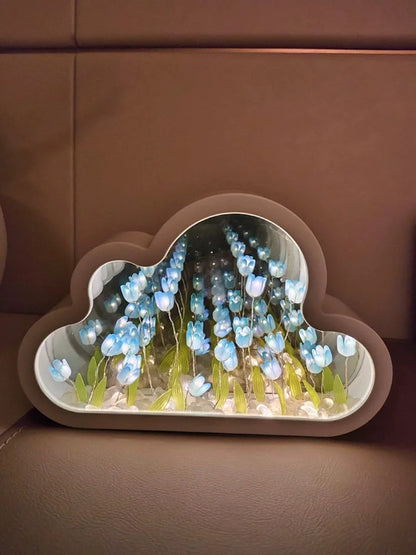 Handmade Tulip Flower Sea Night Light – Dual-Function Decorative Lamp & Gift