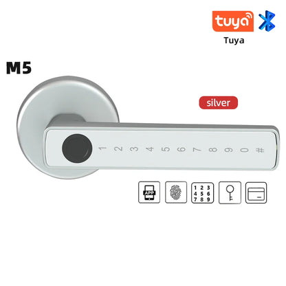 Tuya Smart Fingerprint Digital Door Lock with Multiple Unlocking Options