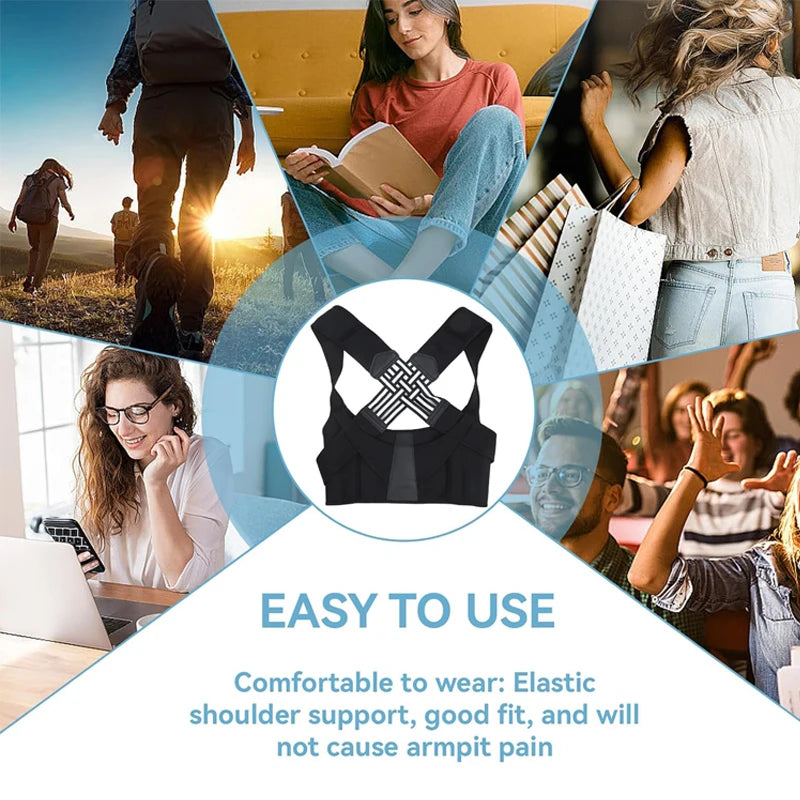 Breathable Back Posture Corrector – Adjustable Support Belt