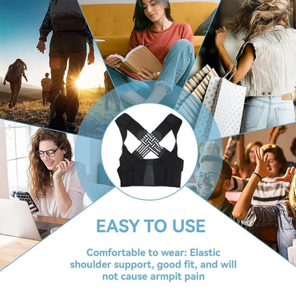 Breathable Back Posture Corrector – Adjustable Support Belt