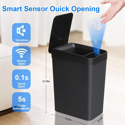 Automatic Kitchen Trash Can for Office,Living Room,Bedroom