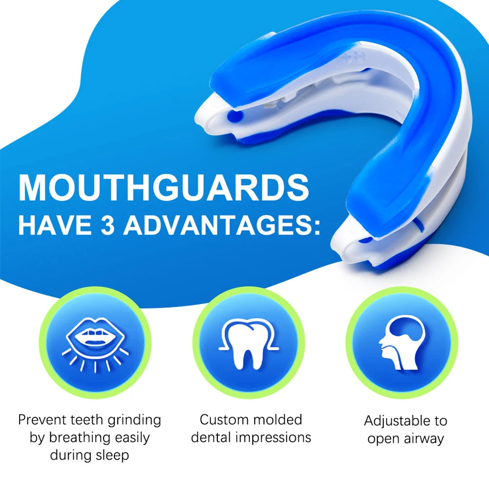 Adjustable Anti-Snoring Mouthpiece – Night Guard for Snoring and Bruxism Relief, Sleep Mouth Guard