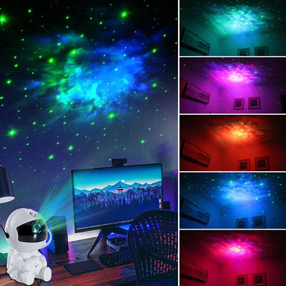 Astronaut Star Projector Night Light | 360° Galaxy Nebula | Remote Controlled