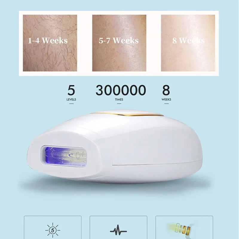 2024 IPL Laser Hair Removal Device – 500,000 Flashes, Painless & Permanent, for Body & Bikini, Home Use
