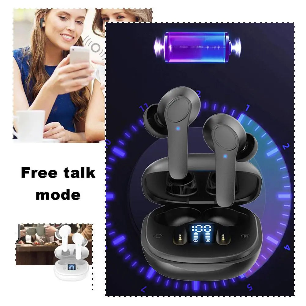 Wireless Translator Earbuds – Real-Time Translation in 144 Languages, Smart Voice Translation Headset